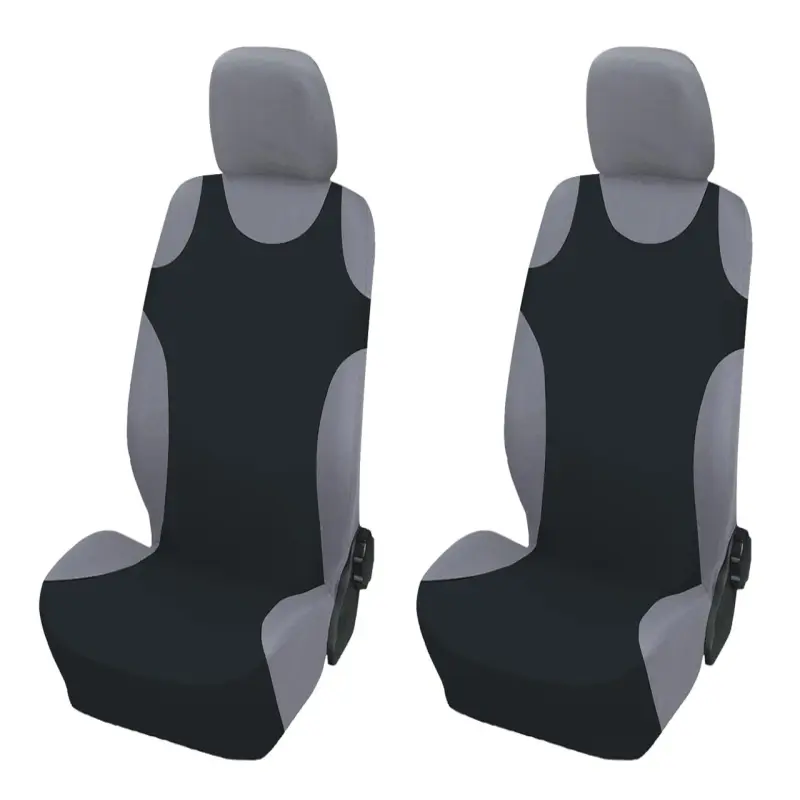 Huse auto tip maiou fata negru 2 bucv
