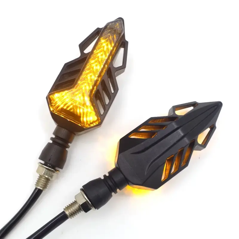 Set 2 lampi semnalizare moto, model t-shape arrow, tensiune 12v