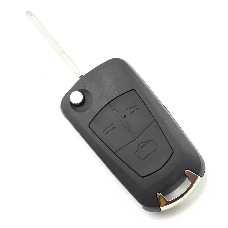 Opel - carcasa tip cheie briceag cu 3 butoane, lama pe dreapta