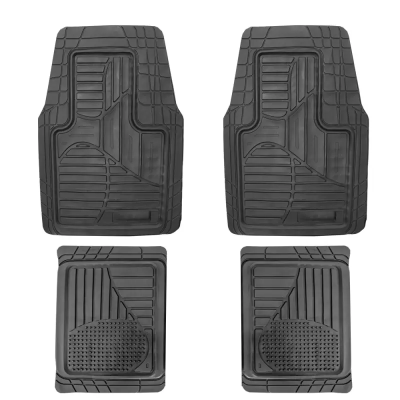 Covorase auto universale ajustabile groase si aderente carguard – 72 x 47 cm / 71 x 43,5 cm pvc – negru