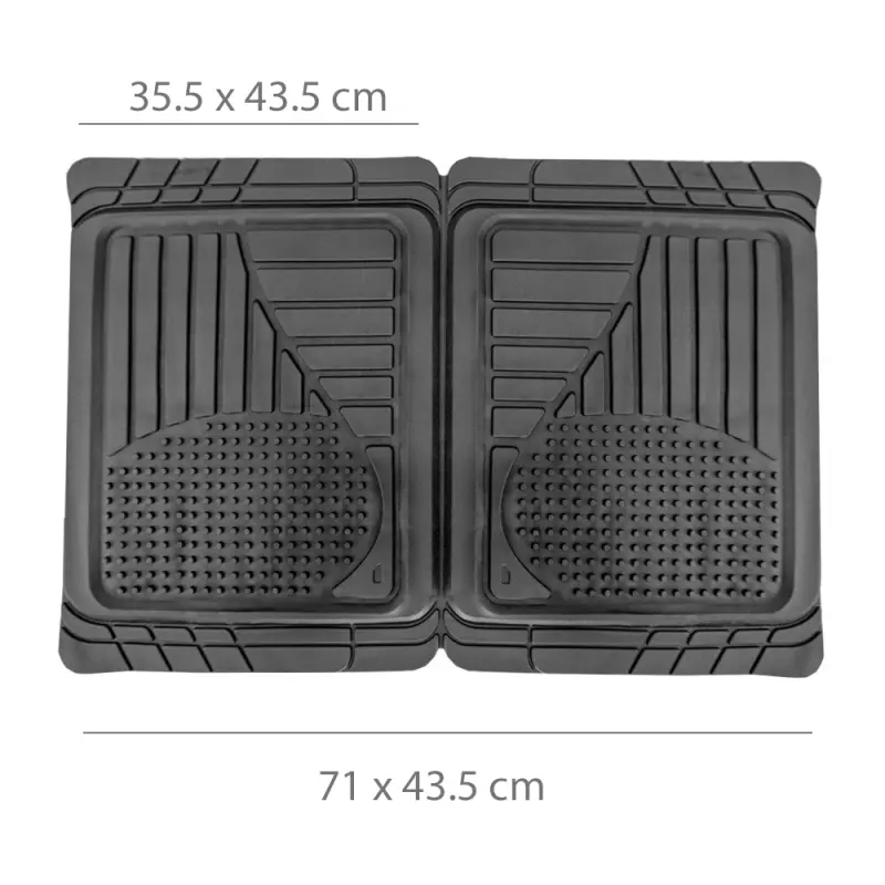 Covorase auto universale ajustabile groase si aderente carguard – 72 x 47 cm / 71 x 43,5 cm pvc – negruv