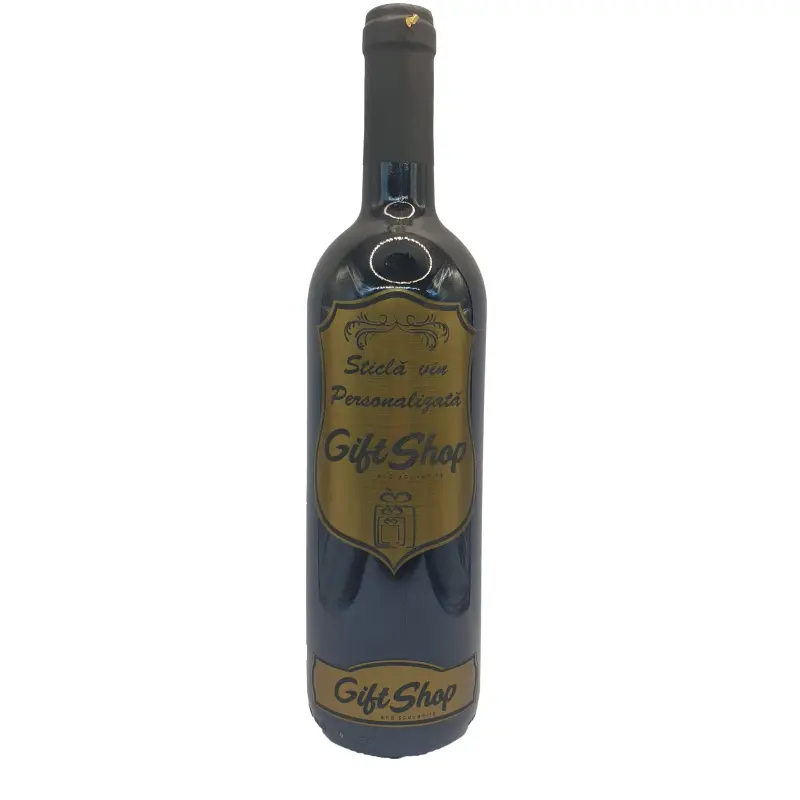 Eticheta metalica auriu inchis, model palos, vin rosu cabernet sauvignon, demisec, 750ml, 13.5% alcool