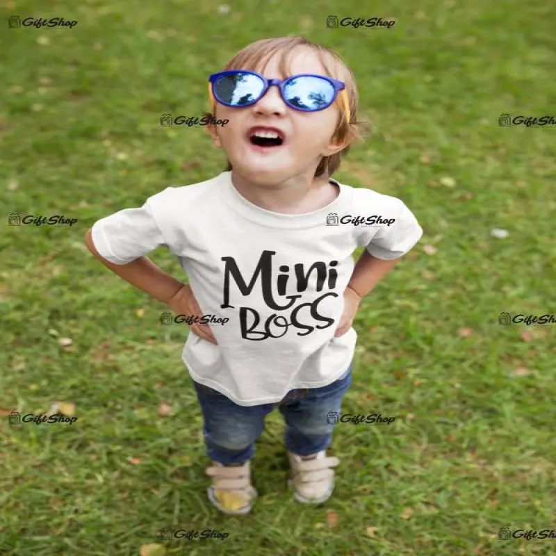 Mini boss, tricou cu mesajv