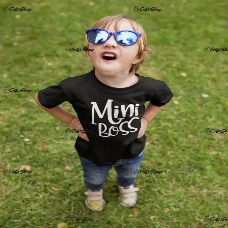 Mini boss, tricou cu mesajv