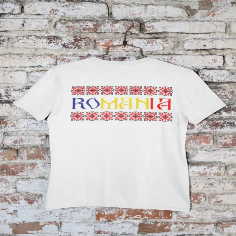 Romania model traditional, tricou cu mesaj, model 1