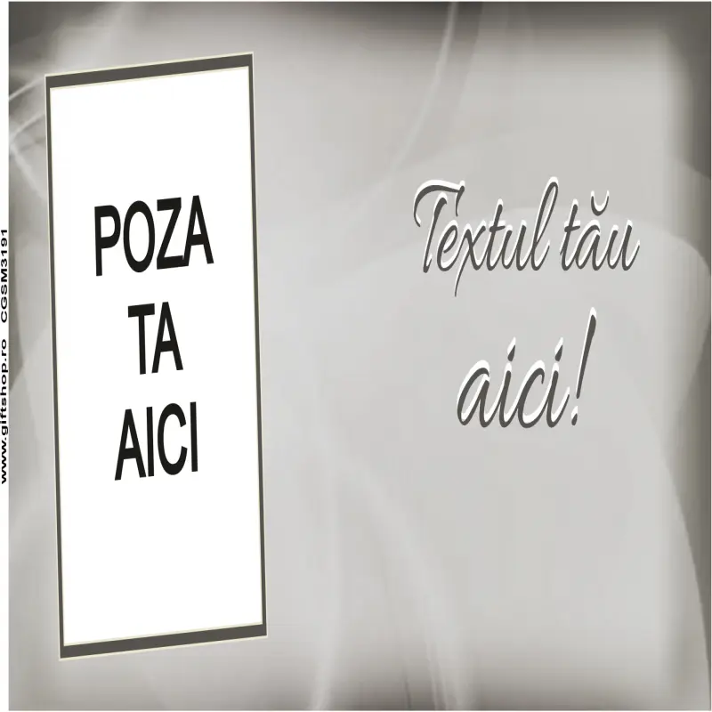 Cana, personalizata cu poza si text, 330ml, model 3191
