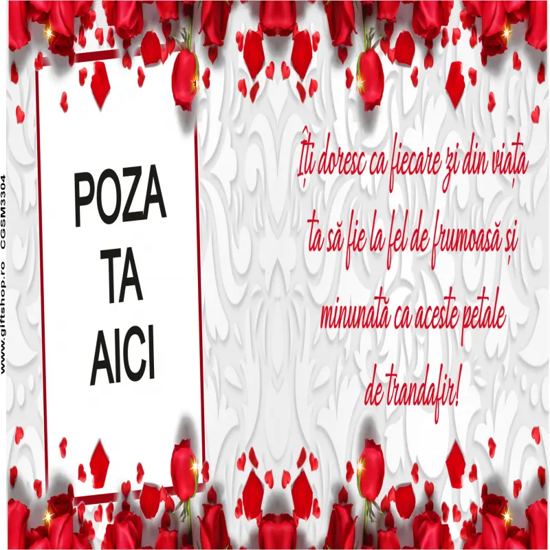 Iti doresc ca fiecare zi din viata ta..., cana personalizata cu poza si text, 330ml, model 3304