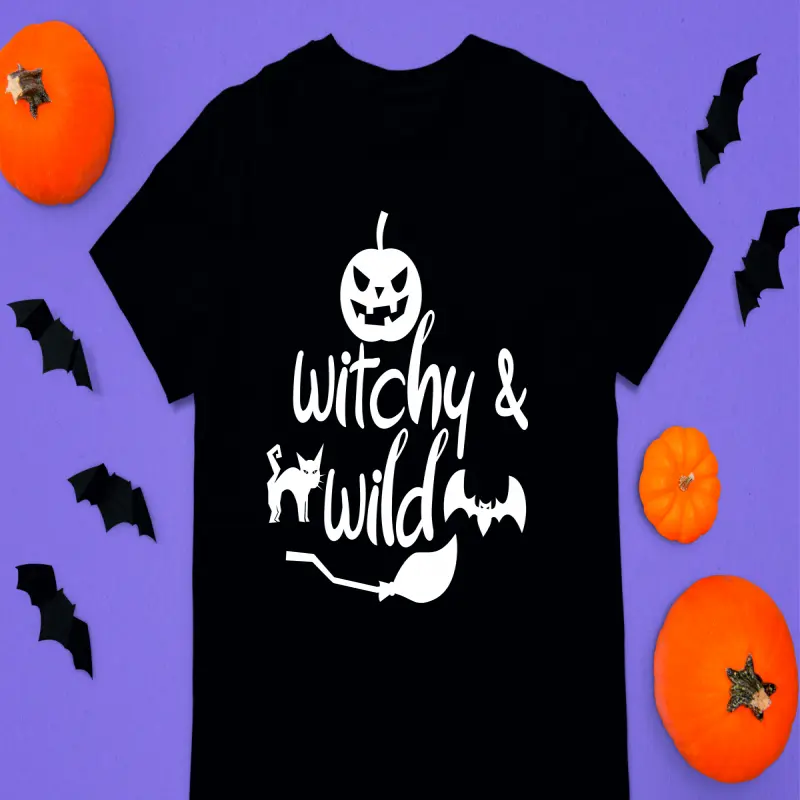 Witchy & wild, tricou cu mesajv