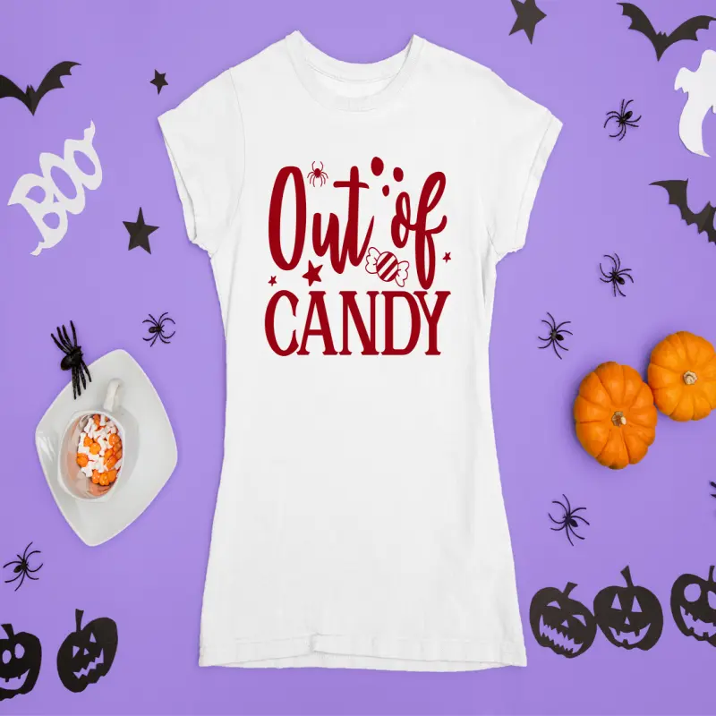 Out of candy, tricou cu mesaj