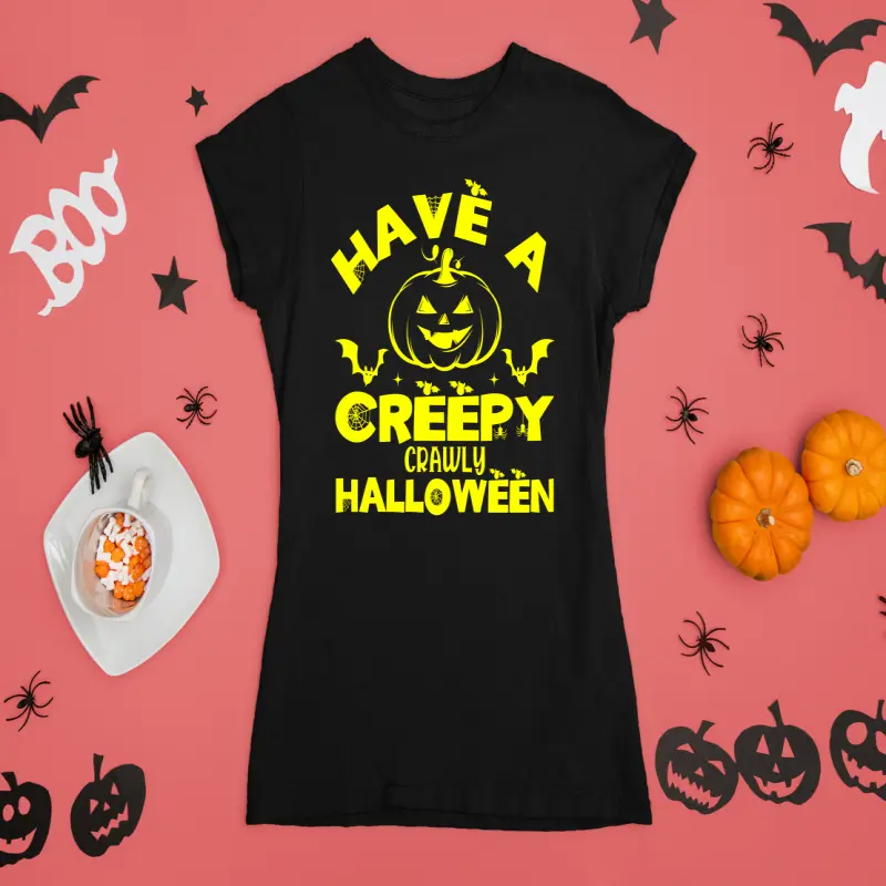 Have a creepy crawly halloween, tricou cu mesajv