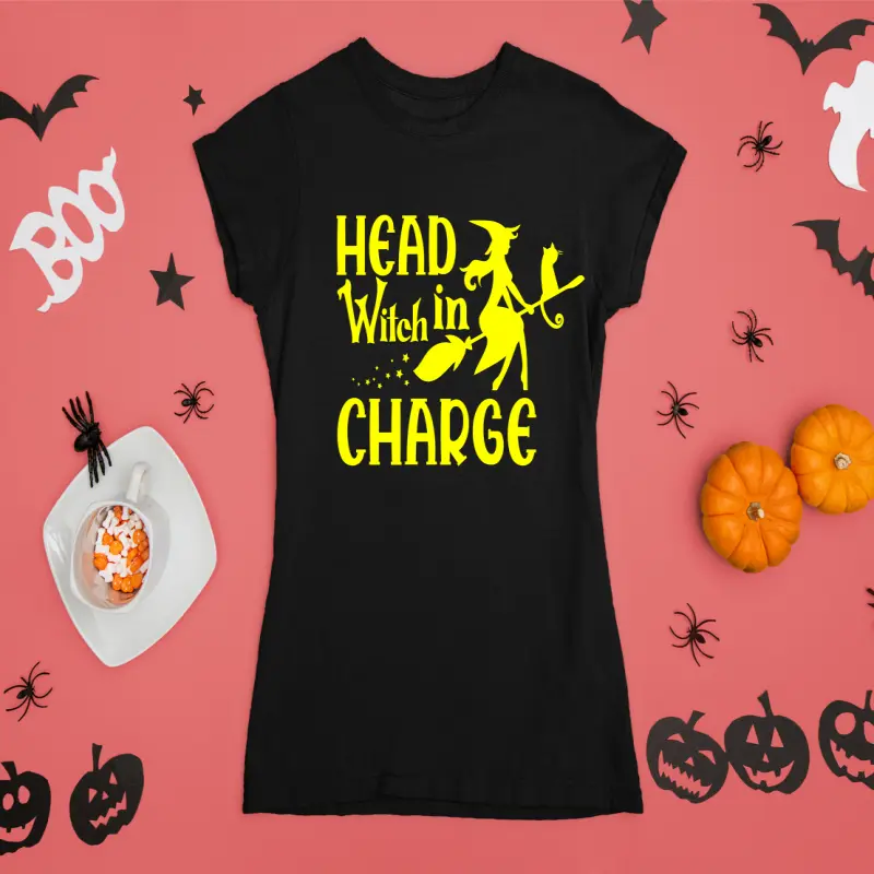 Head witch in charge, tricou cu mesajv