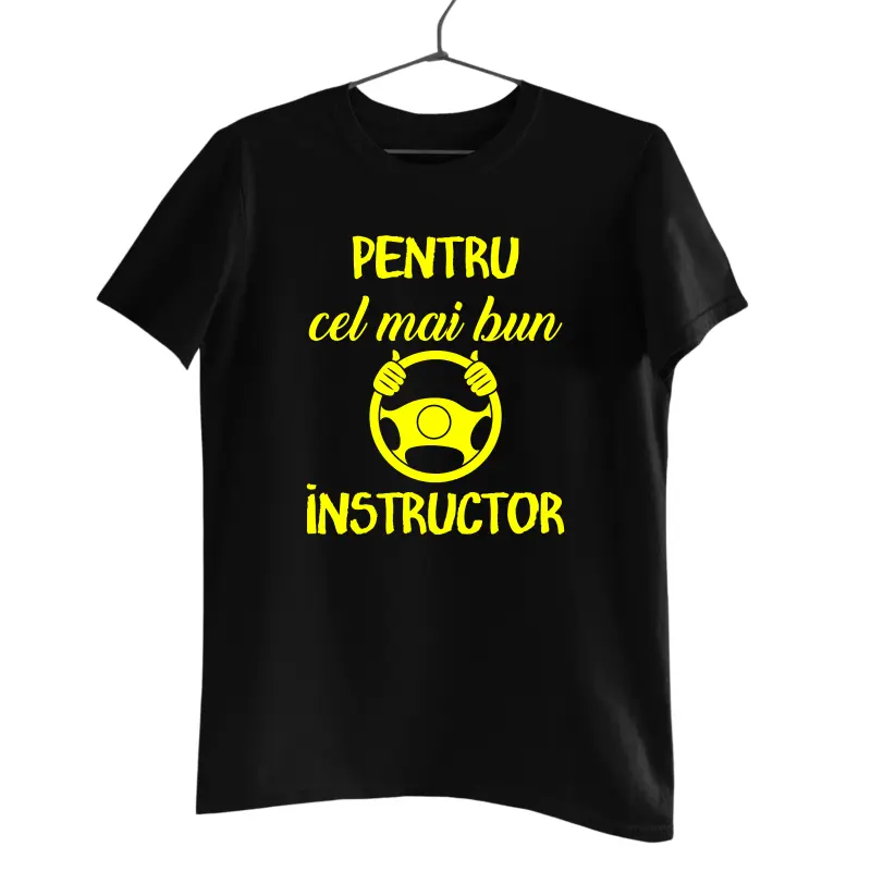 Pentru cel mai bun instructor, tricou cu mesajv
