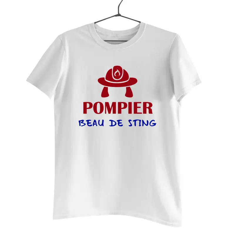 Pompier beau de sting, tricou cu mesaj.v