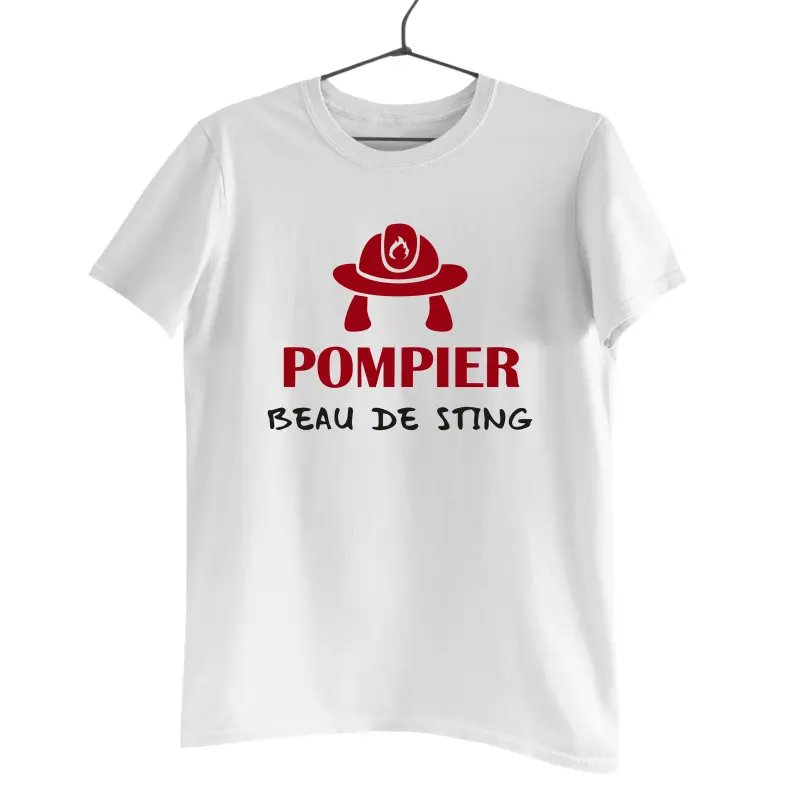 Pompier beau de sting, tricou cu mesaj.v