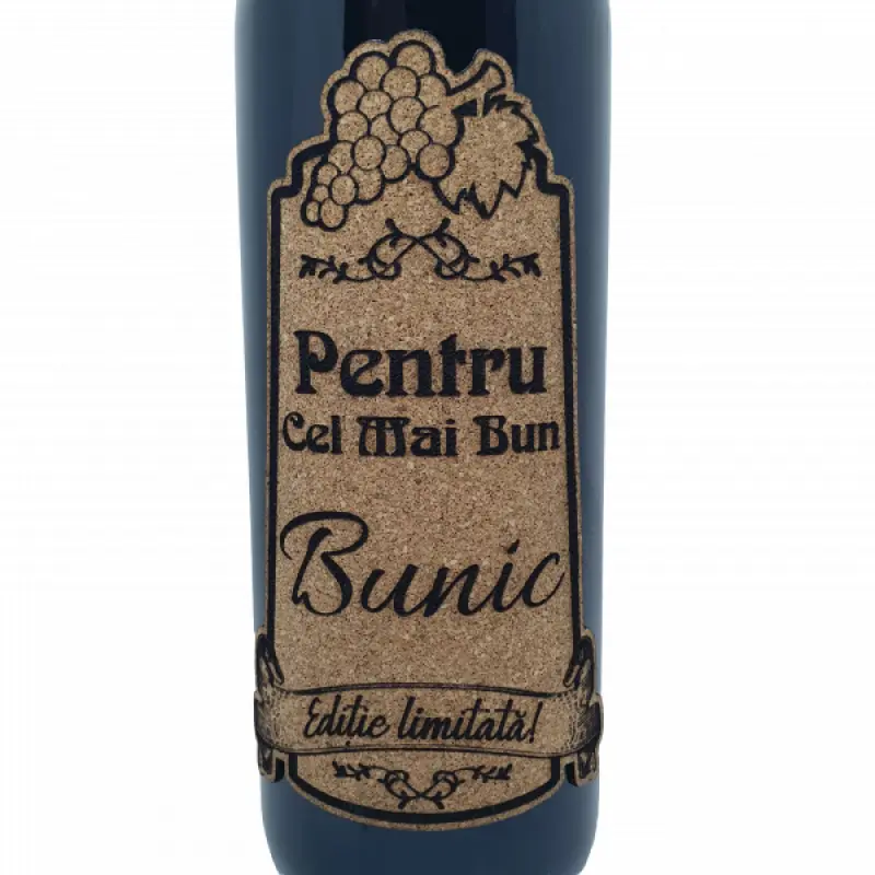 Pentru cel mai bun bunic, editie limitata, vin rosu cabernet sauvignon, demisec, 750ml, 13.5% alcool