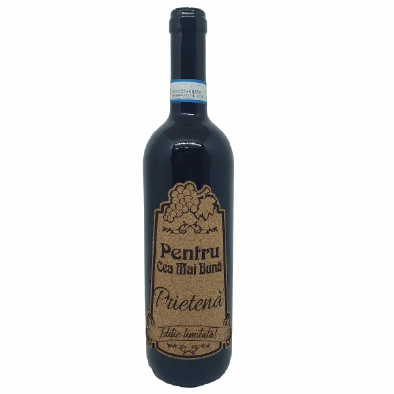 Pentru cea mai buna prietena, editie limitata, vin rosu cabernet sauvignon, demisec, 750ml, 13.5% alcoolv