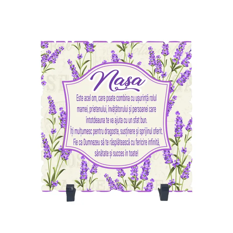 Nasa este acel om ... lavanda, placheta cu mesaj