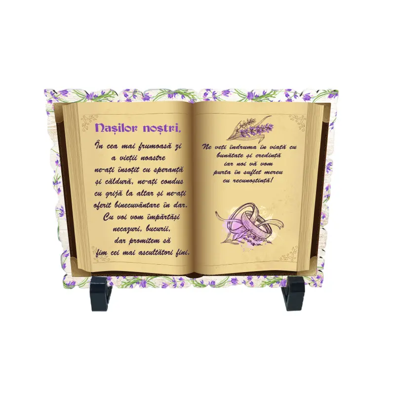 Nasilor nostri, placheta cu mesaj