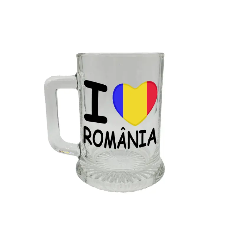 I love romania, halba cu mesaj 1