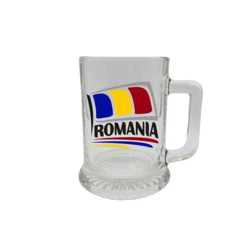 Steag romania, halba cu mesajv