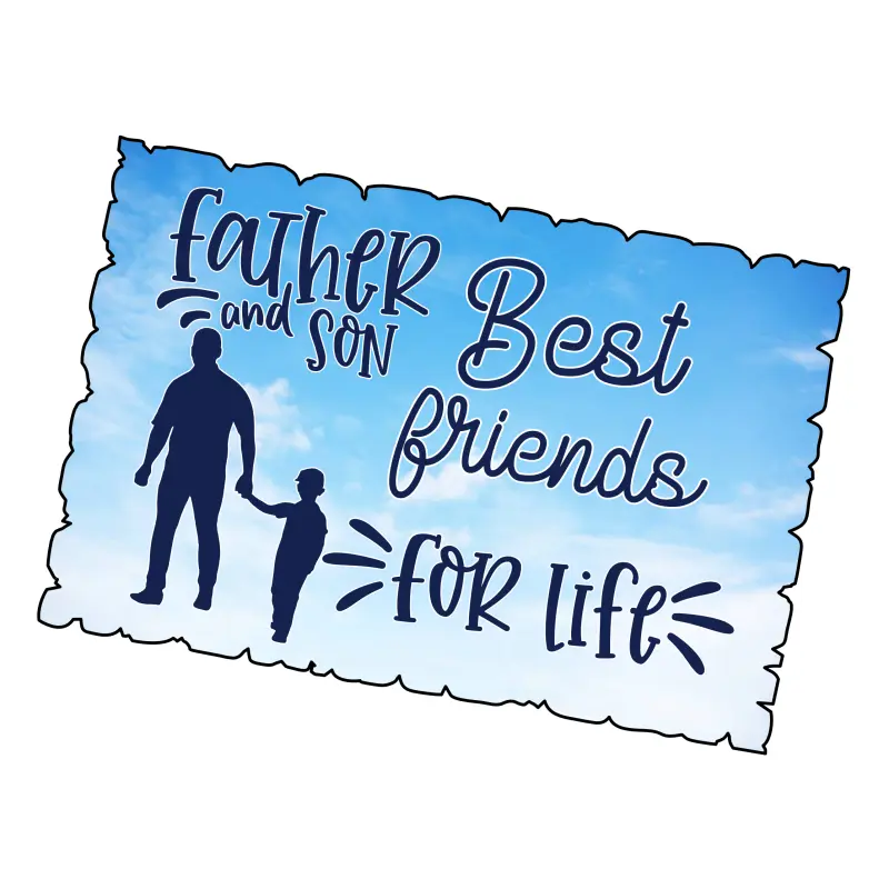 Father and sun best friends for life, magnet frigider mgs067v