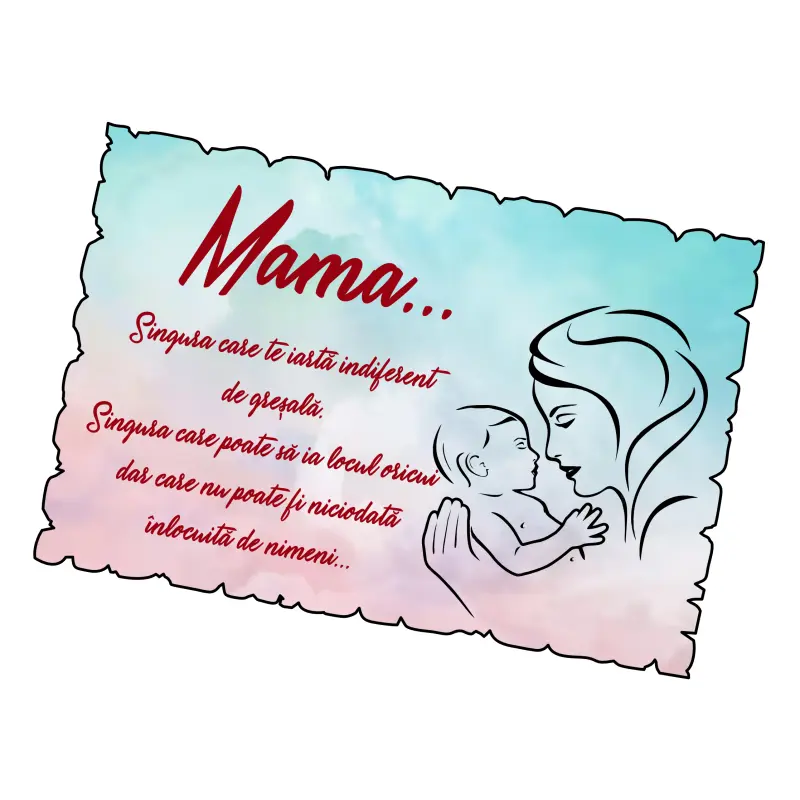 Mama singura care te iarta indiferent de gresala, magnet frigider mgs071