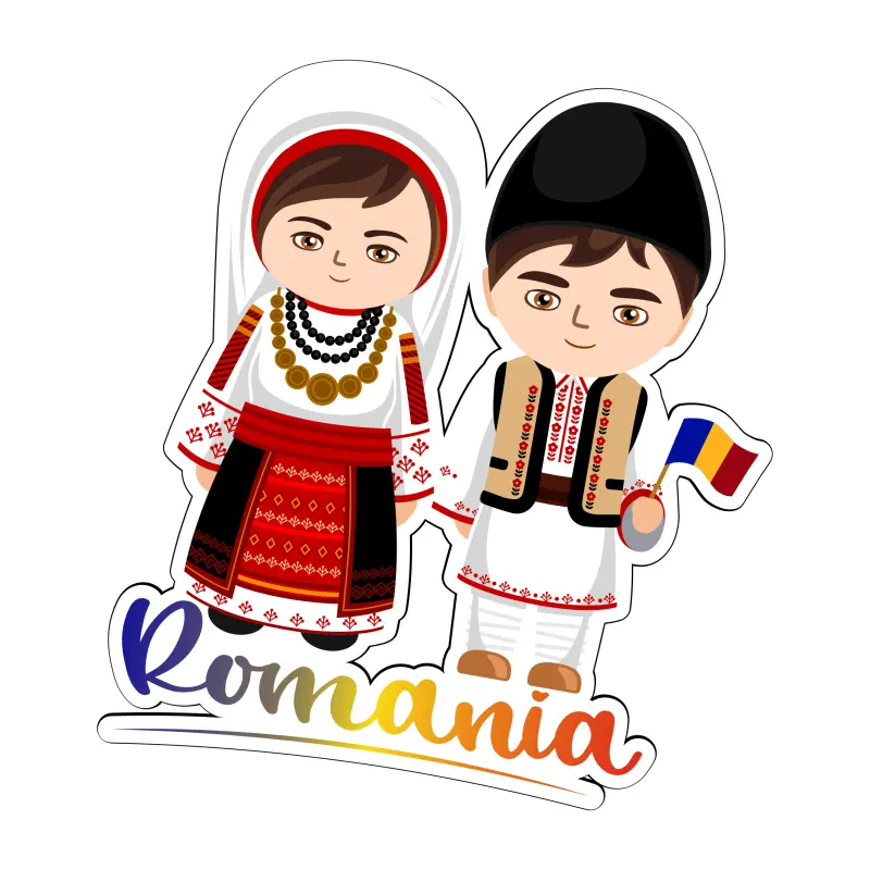 Copii tarani port popular romania, magnet frigider mgs126v