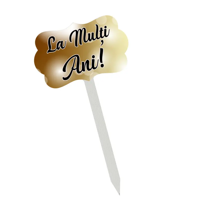 La multi ani, topper lemn, model bv