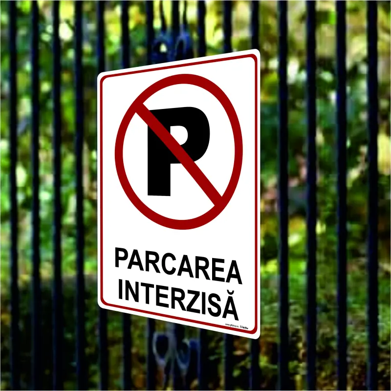 Parcarea interzisa, indicator  200x265 mmv