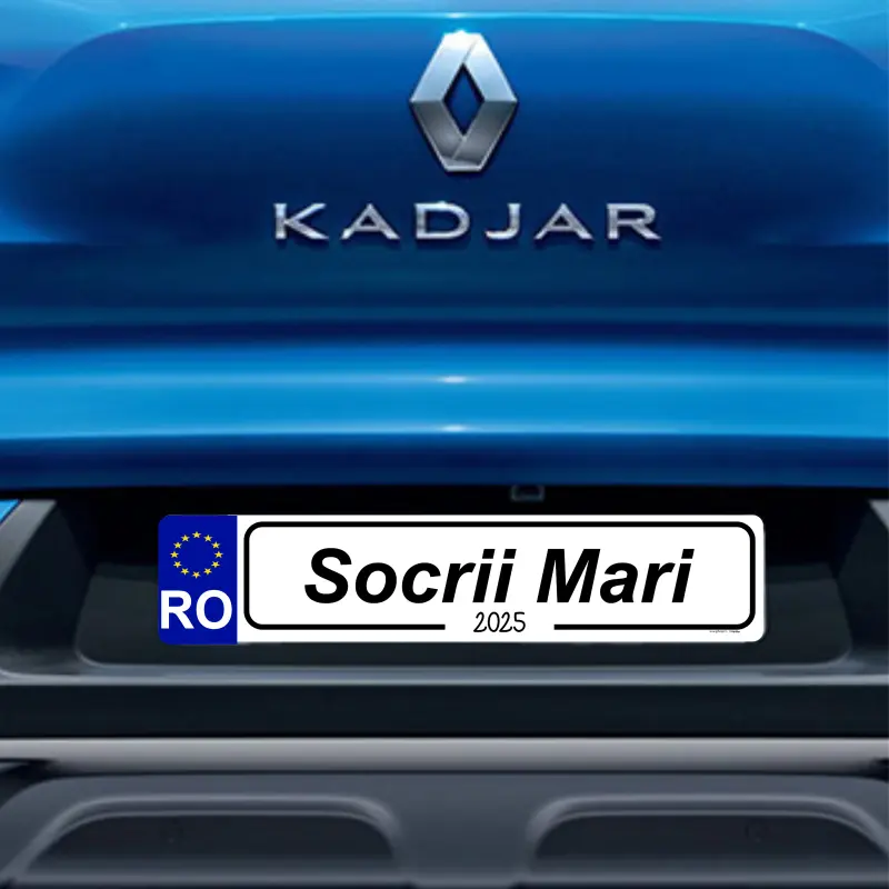 Socrii mari, indicator masina, 500x100 mm, model 2v
