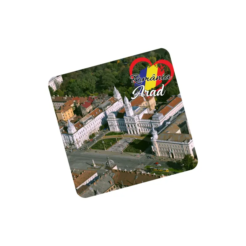 Arad romania, suport coster din lemn, model c