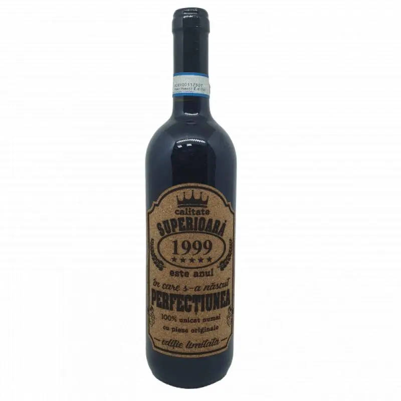 1999 este anul in care s-a nascut perfectiunea, eticheta pluta cu mesajv