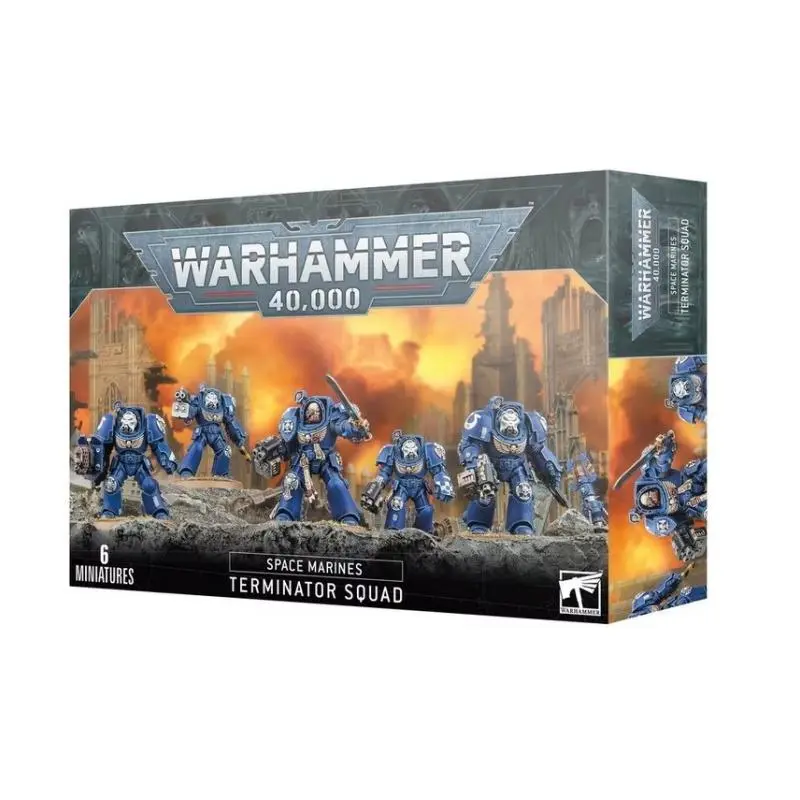 Space marines: terminator squad, warhammer 40000, games workshop, model 48-90v