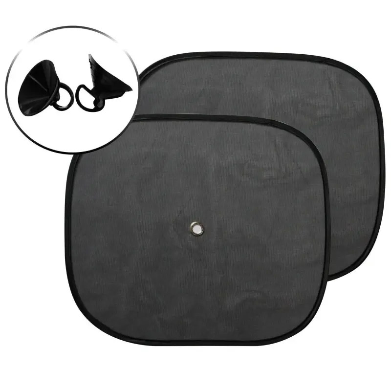 Set 2 buc. jaluzele pentru geamurile laterale, dimensiune 44 x 38cm, culoare neagra