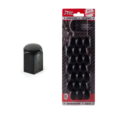 Set capace prezoane 17 mm, culoare negru