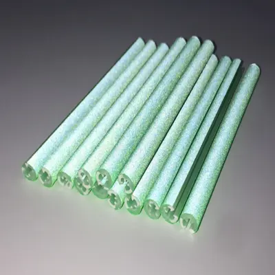 Set 12 ornamente din material reflectorizant pentru spite bicicleta, culoare verde