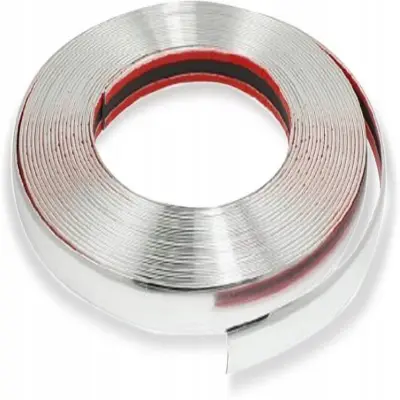 Rola ornament autoadeziv, 20mm x 15m, culoare crom silver