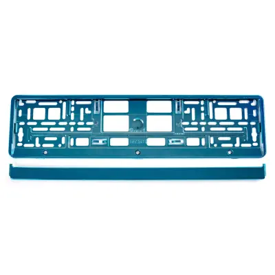 Suport numar inmatriculare din plastic, calitate premium, culoare turquoise