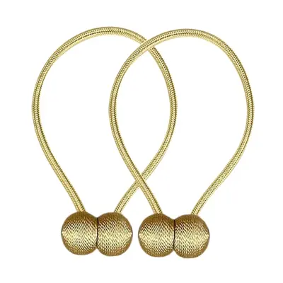 Bratara magnetica de prindere perdele/draperii, model golden balls