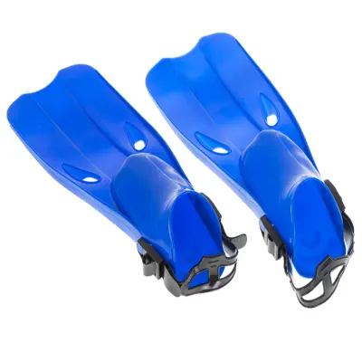 Labe de inot si scufundari, marime m (22,5-24,5 cm), culoare albastra