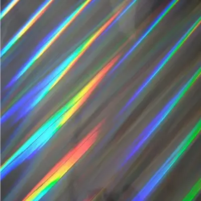 Folie holografica pentru colantare elemente auto, 200g/mp, printabila pigment, laser, solvent, uv (3m x 60cm)