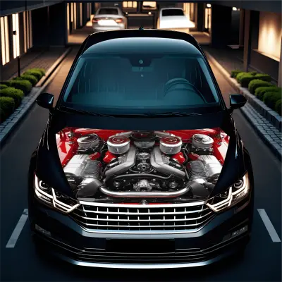 Folie capota auto "hood art" rezistenta la exterior, marime s (150 x 110cm) - cod: avx-capota-020s