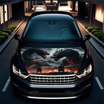 Folie capota auto "hood art" rezistenta la exterior, marime s (150 x 110cm) - cod: avx-capota-022s
