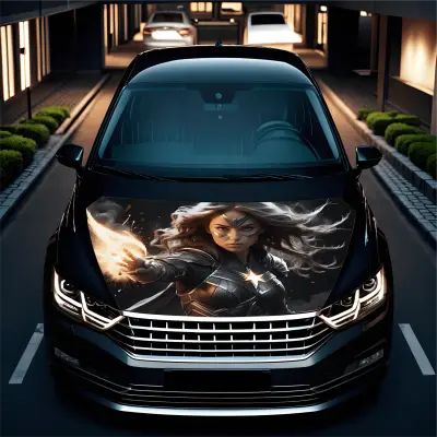 Folie capota auto "hood art" rezistenta la exterior, marime m (165 x 120cm) - cod: avx-capota-016m