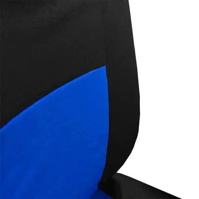 Huse scaun auto, 9 piese, universale, culoare albastru-negru
