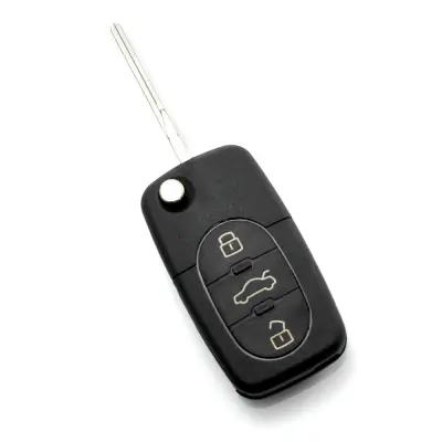 Audi - carcasa cheie tip briceag, cu 3 butoane - baterie 1616 - carguard