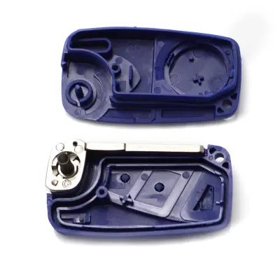 Fiat - carcasa cheie tip briceag, 2 butoane, albastru