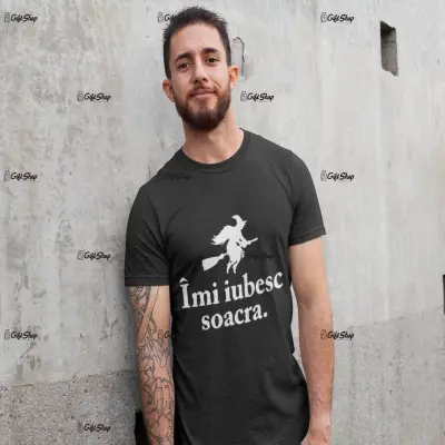Imi iubesc soacra, tricou cu mesaj b