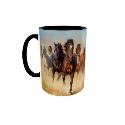 Horses, cana ceramica, 330ml, cgs1287