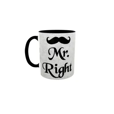 Mr. right, cana ceramica, 330ml, model 2